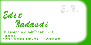 edit nadasdi business card